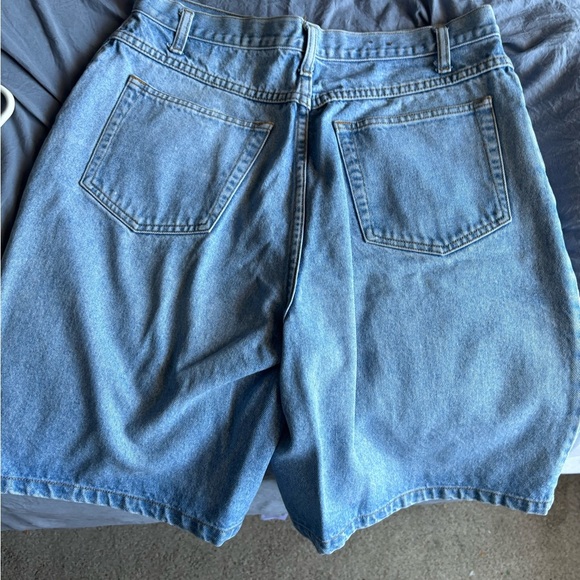 Eddie Bauer Jeans Size 14 100% Cotton Light Blue Shorts Comfy Causal NWOT - Picture 9 of 12